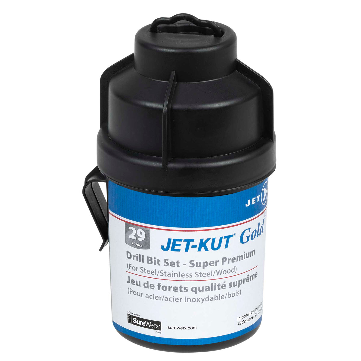 29-PC JET-KUT® GOLD Drill Bit Set – 135º Split Point