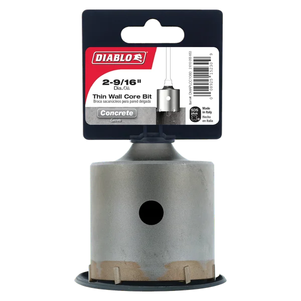 2-9/16" SDS-Plus Carbide Tipped Thin Wall Core Bit
