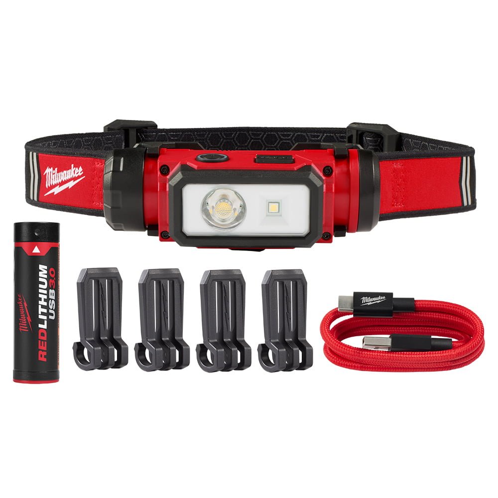 MILWAUKEE 2163-21 REDLITHIUM™ USB Hard Hat Headlamp