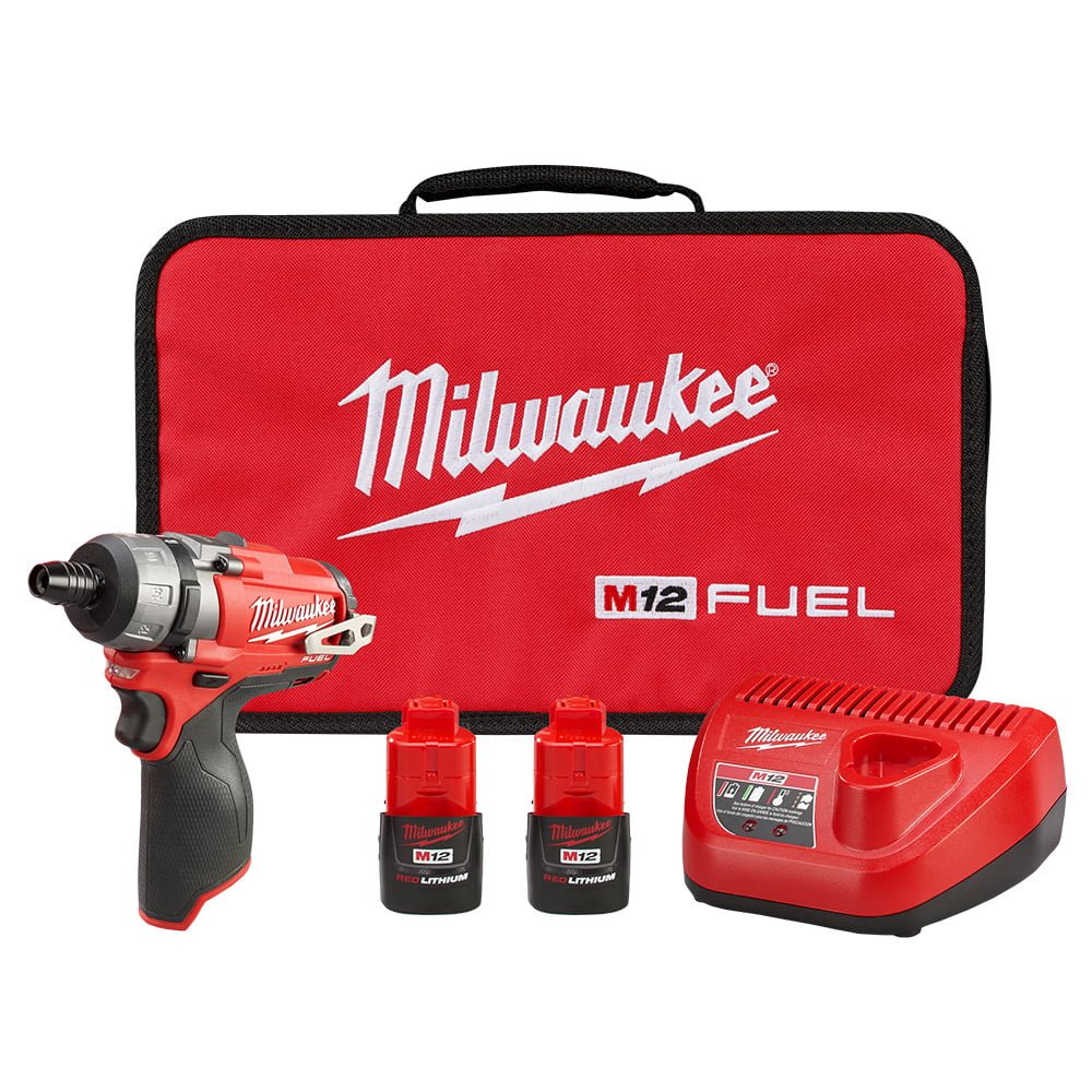 MILWAUKEE 2402-22 M12 FUEL™ 1/4" Hex 2-Speed Screwdriver Kit