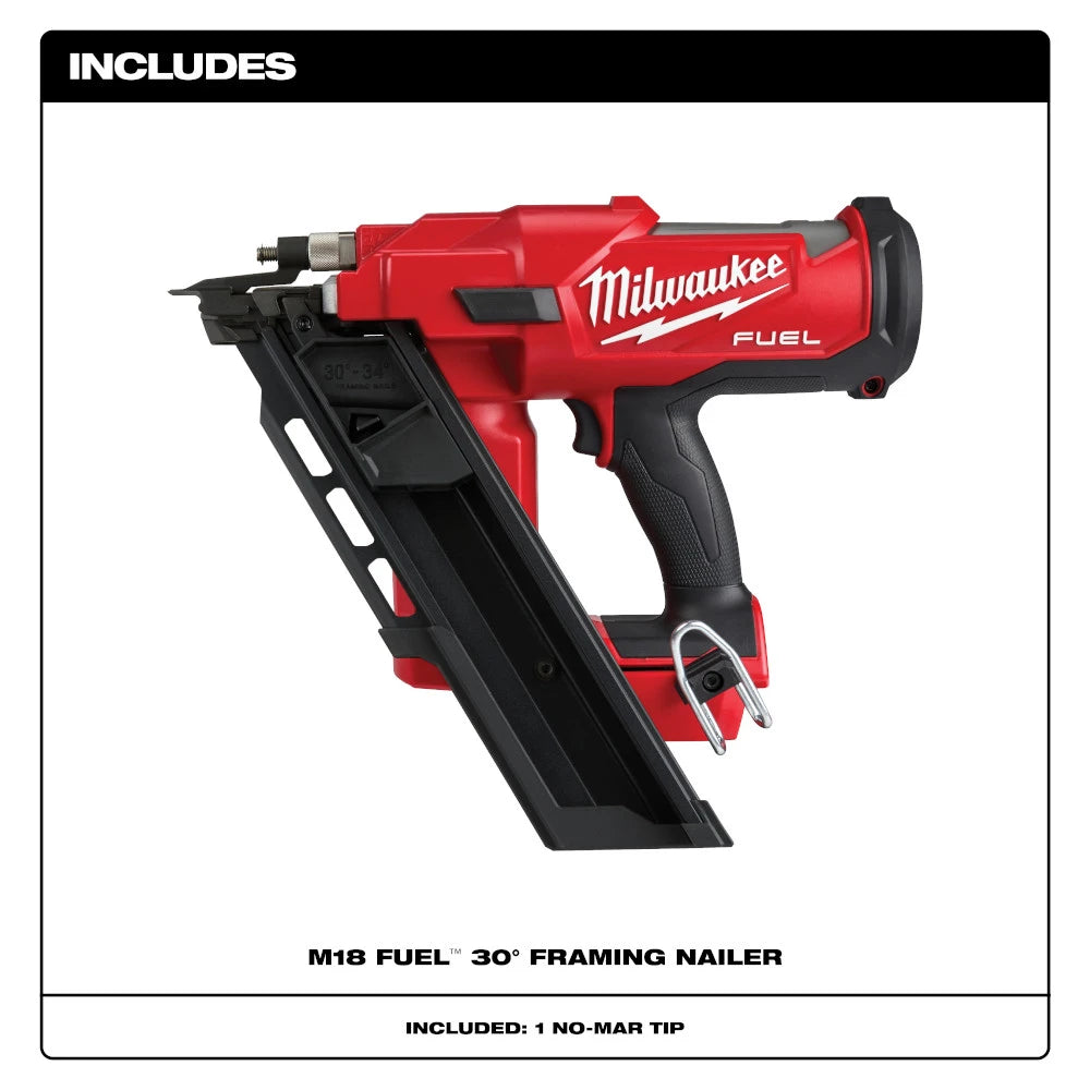 MILWAUKEE 2745-20 M18 FUEL™ 30 Degree Framing Nailer (Tool Only)