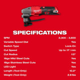 M12 FUEL 16 Gauge Scroll Shear