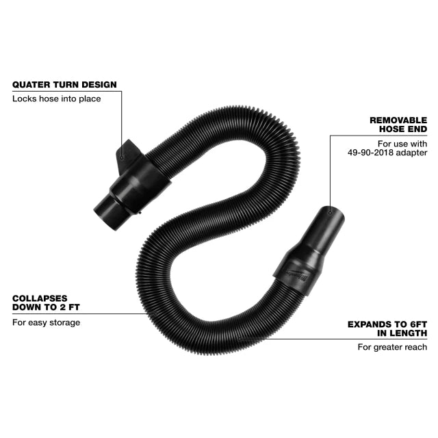 1-1/4” x 2’ to 6’ Expandable Hose for 0970-20
