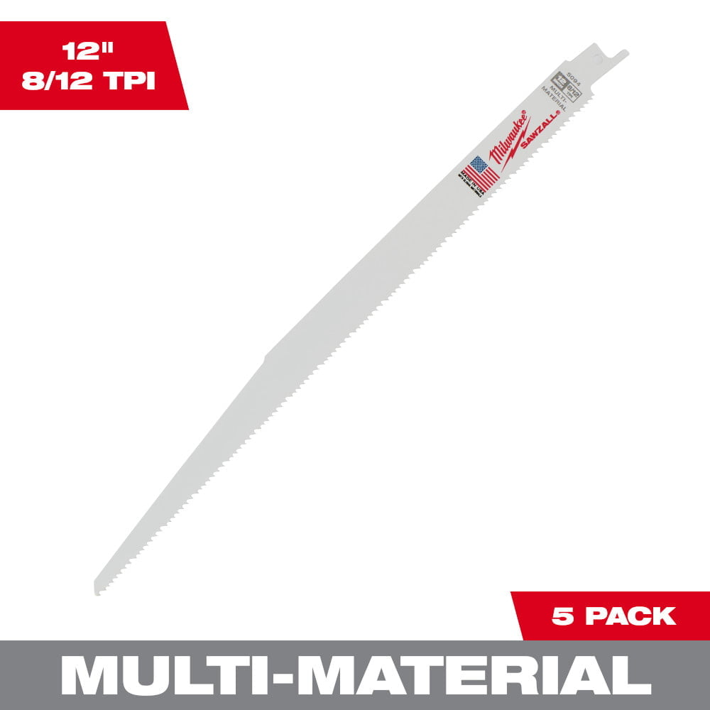 MILWAUKEE 48-00-5184 6" 18 TPI SAWZALL® Blades (5 Pk)