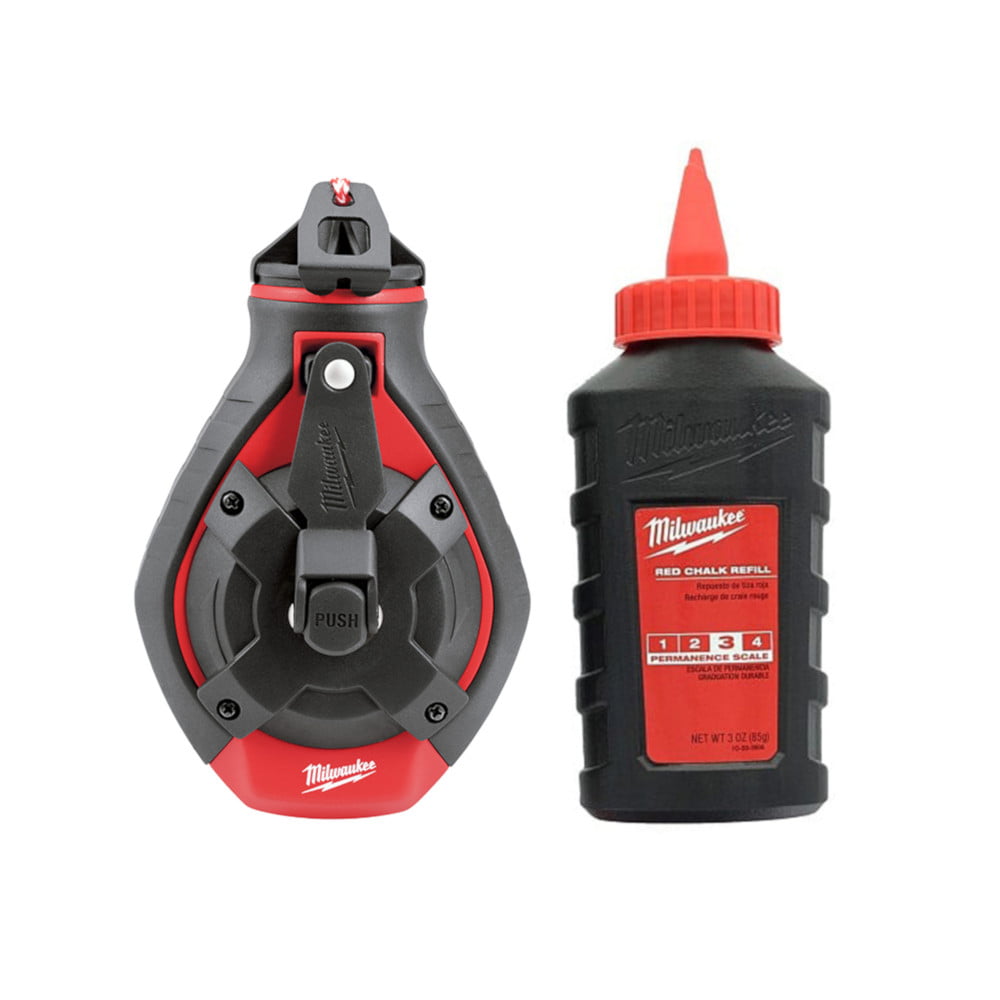MILWAUKEE 48-22-3986 100' Bold Line Kit w/ Red Chalk