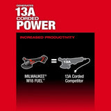 M18 FUEL 4-1/2"-6" Braking Grinder, Paddle Switch