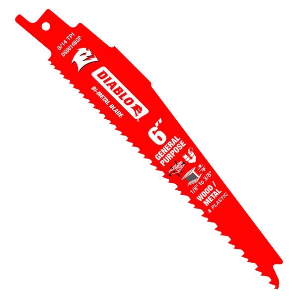 DIABLO DS0614BGP5 5PK 6" SAWZAL BLADES