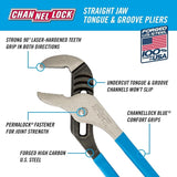Channellock 440 12-Inch Tongue and Groove Straight Jaw