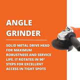 4½ In. Compact Angle Grinder 760W 6.6A 120V Spindle Lock