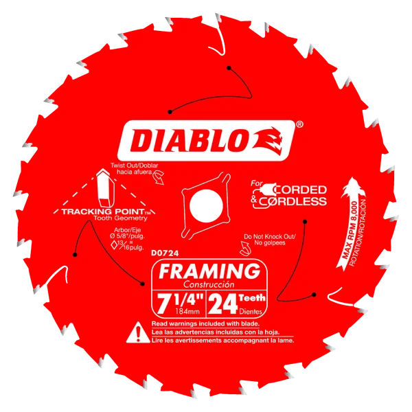 DIABLO D0724A 7-1/4"  DIABLO BLADE