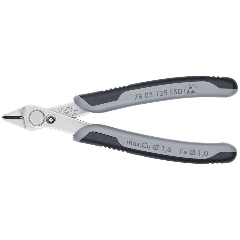 KNIPEX 78 03 125 ESD 5" Electronics Super Knips®-ESD Handles
