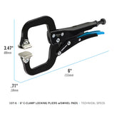6" C-Clamp Locking Pliers