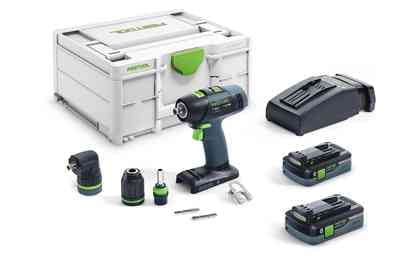 FESTOOL 576991 Cordless Drill T18+3 HPC 4-0 I-Set