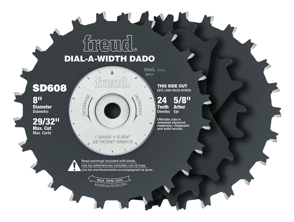 FREUD SD608 8"  DADO  DIAL- A- WIDTH