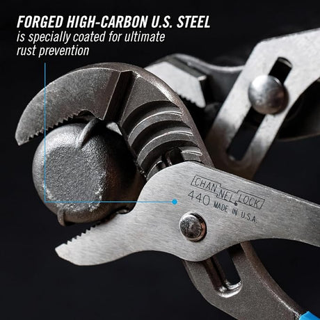 Channellock 440 12-Inch Tongue and Groove Straight Jaw