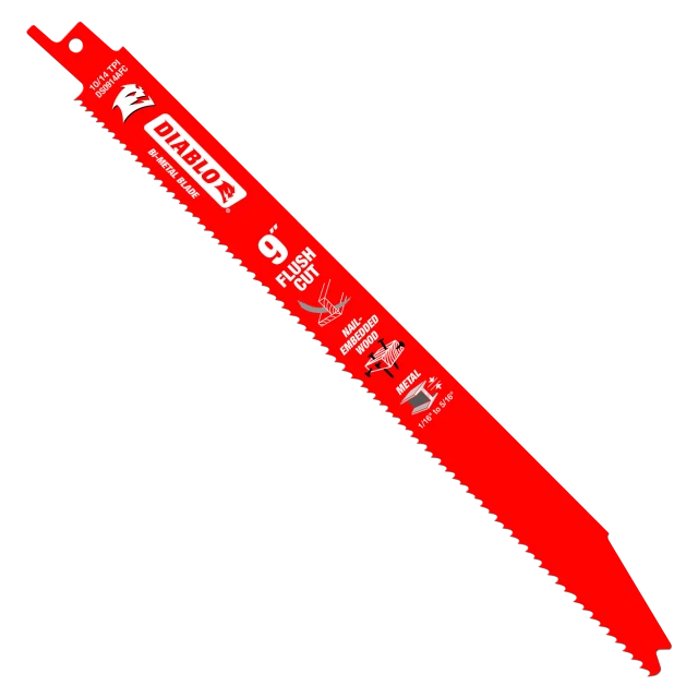 9" RECIP. BLADE FLUSH CUT
