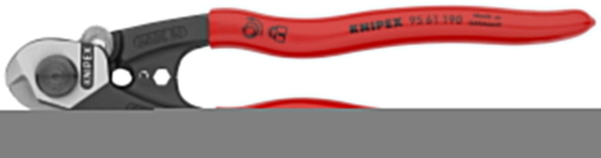 KNIPEX  95 61 190 SBA  7 1/2" Wire Rope Shears