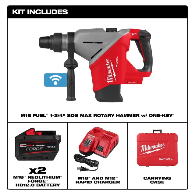 M18 FUEL 1-3/4" SDS MAX Rotary Hammer Kit w/ ONE-KEY™