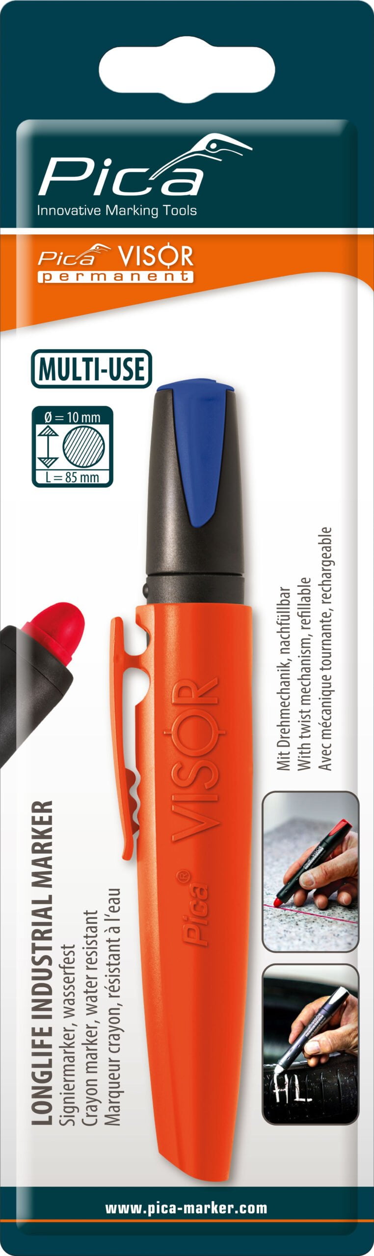 Pica 990/41 VISOR permanent marker, blue