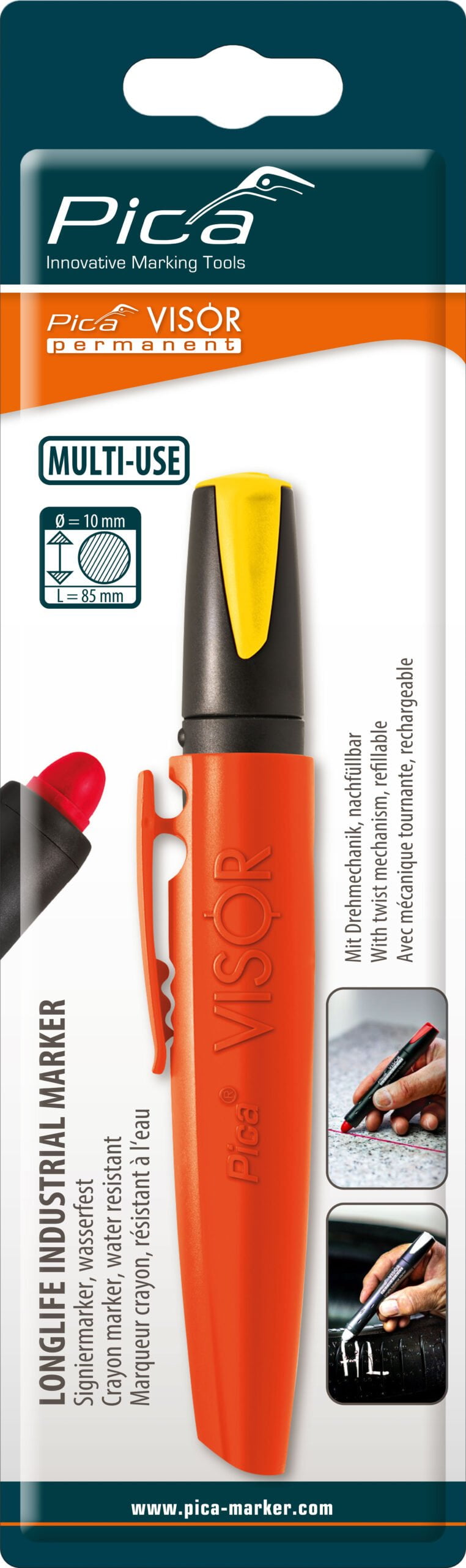 Pica 990/44 VISOR permanent marker, yellow