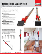 BESSEY STE118 Telescopic Drywall Support (67 - 118")