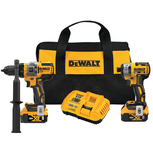 DEWALT DCK2100P2 20V MAX FLEXVOLT ADVANTAGE 2 TOOL HAMMER DRILL/ IMPACT DRIVER W/ 2 BATTERIES 5.0