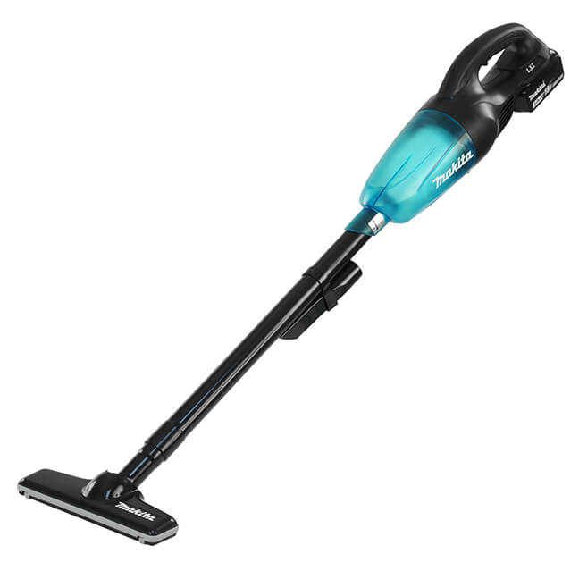 MAKITA DCL180RFB 18V LXT Cordless 650ml Vacuum Cleaner w/Rapid Charger, Black & Teal (3.0Ah Kit)