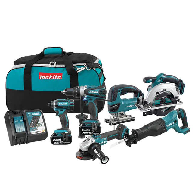 MAKITA DLX6079M 18V (4.0 Ah) LXT 6 Tool Combo Kit