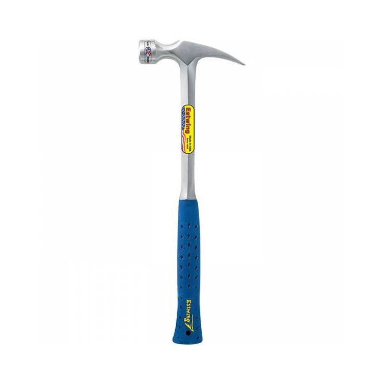 22 OZ Straight Claw Steel Hammer, Milled Face