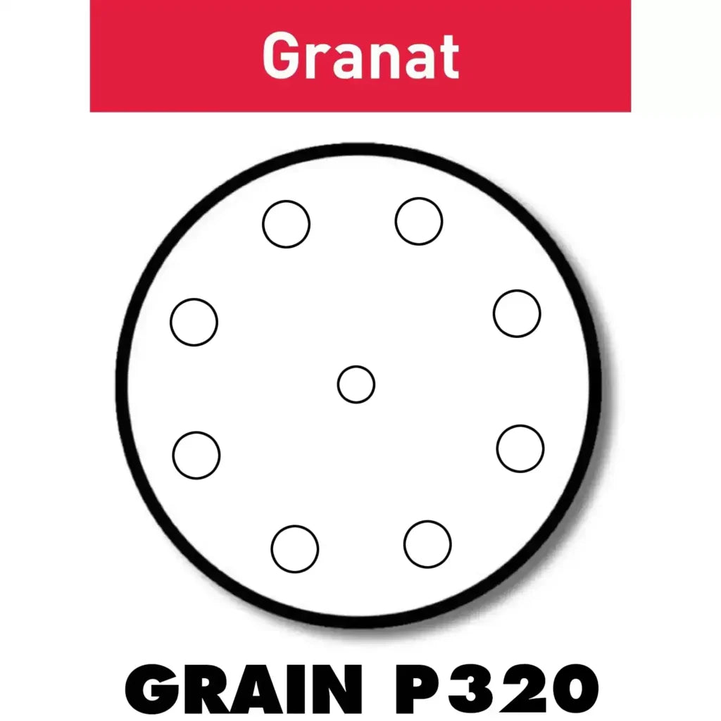 Grit Abrasives Granat D125 P320 GR/50