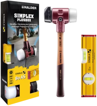 Halder 3027S024 60mm Exterior Halder Box Set Includes  1-Stabila Type 80 series level, 20 cm/8"