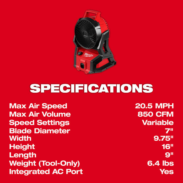 M18 Brushless Fan w/ PACKOUT Compatibility