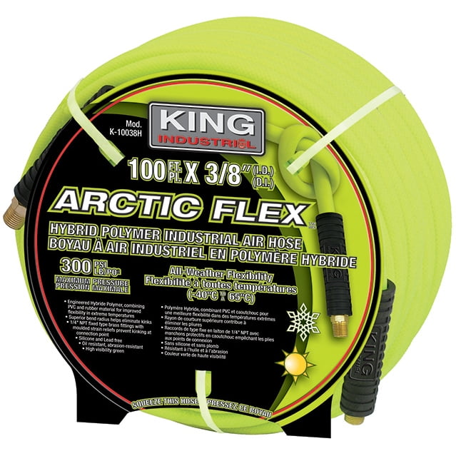 KING CANADA K-10038H 3/8" X 100' HYBRID POLYMER INDUSTRIAL AIR HOSE
