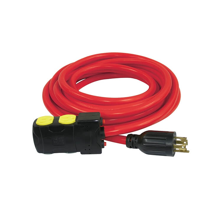 KING CANADA  K-L1430R-25  25' GENERATOR EXTENSION CORD WITH RESETS