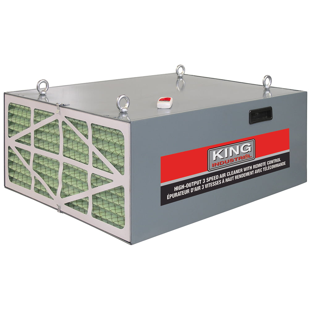 KING CANADA KAC-1200 HIGH-OUTPUT 3 SPEED AIR CLEANER WITH REMOTE CONTROL