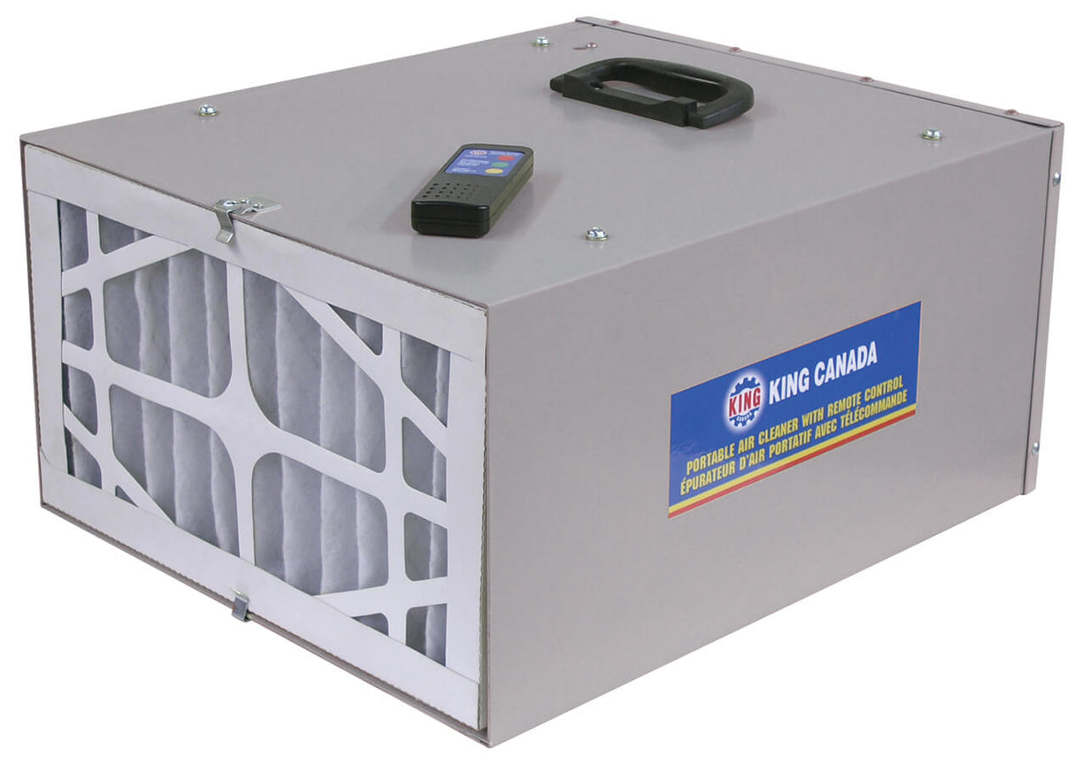 KING CANADA KAC-410 3 SPEED PORTABLE AIR CLEANER WITH REMOTE CONTROL