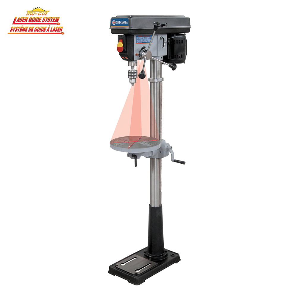 KING CANADA KC-116FN 13" FLOOR MODEL DRILL PRESS WITH DUAL LASER GUIDE SYSTEM