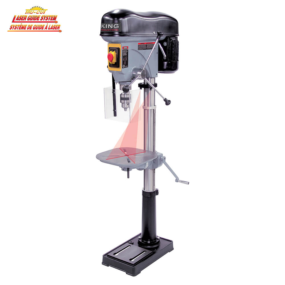 KING CANADA KC-119FC-LS 17'' LONG STROKE DRILL PRESS WITH SAFETY GUARD