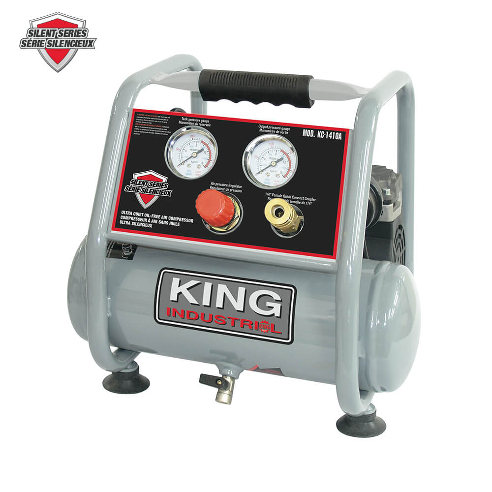 KING CANADA KC-1410A ULTRA QUIET OIL-FREE AIR COMPRESSOR
