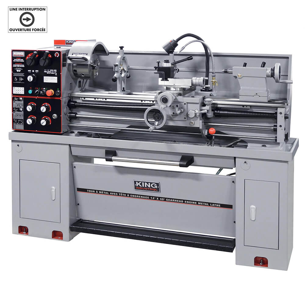 KING CANADA KC-1440ML-2/KM-054 14" X 40" METAL LATHE W/TAPER ATTACHMENT