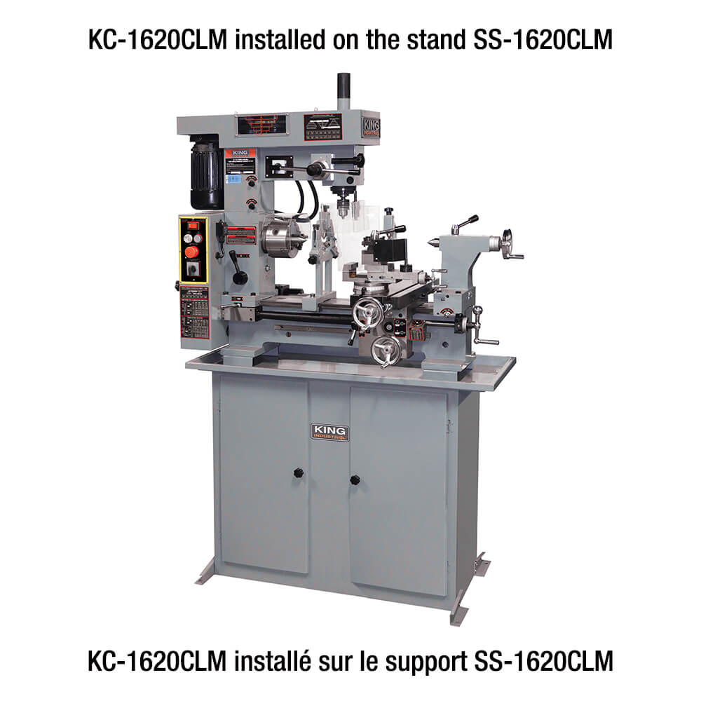 KING CANADA KC-1620CLM 16" X 20" COMBO LATHE/MILL