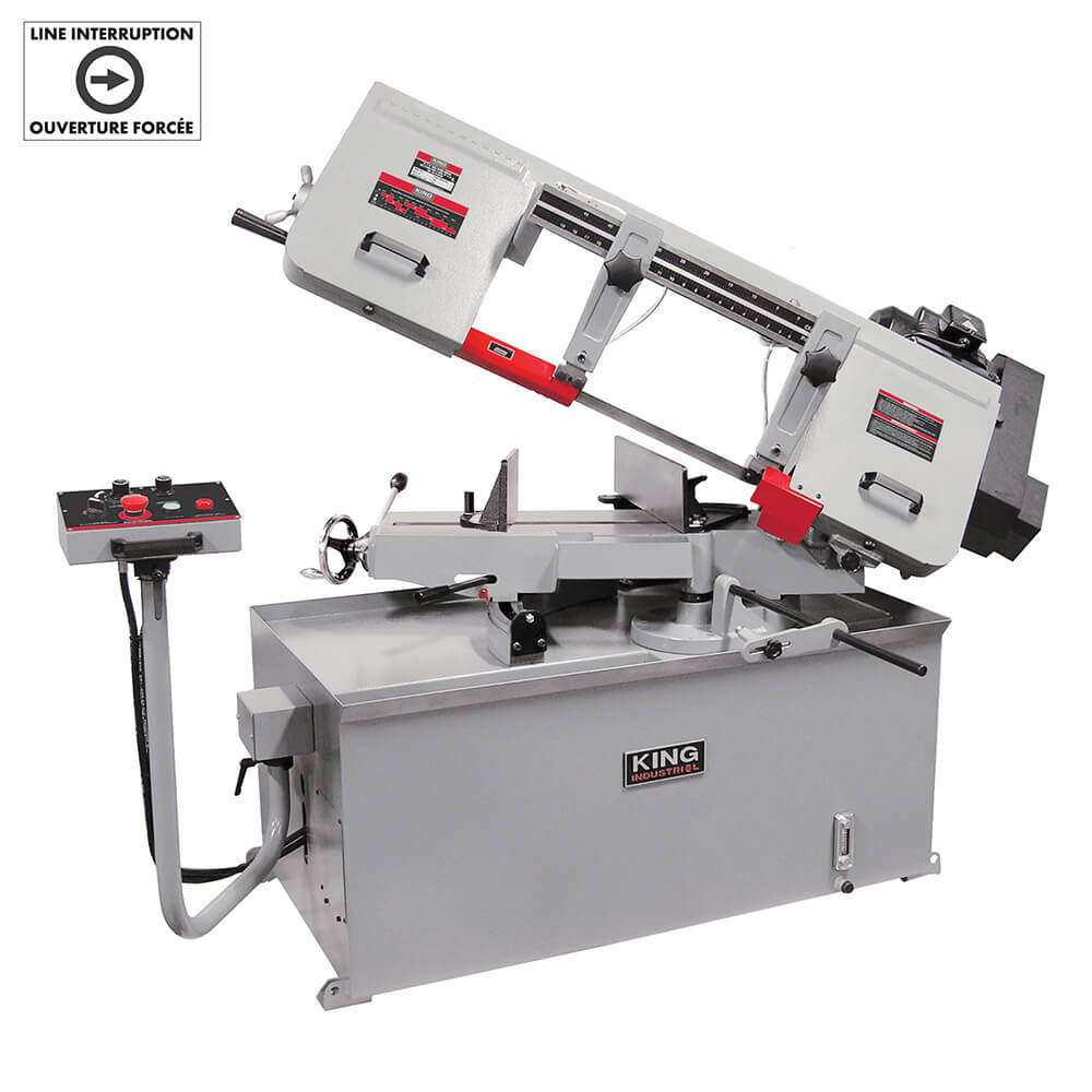 KING CANADA KC-228S-V-2 10" X 18" VARIABLE SPEED SWIVEL METAL CUTTING BANDSAW (220V)