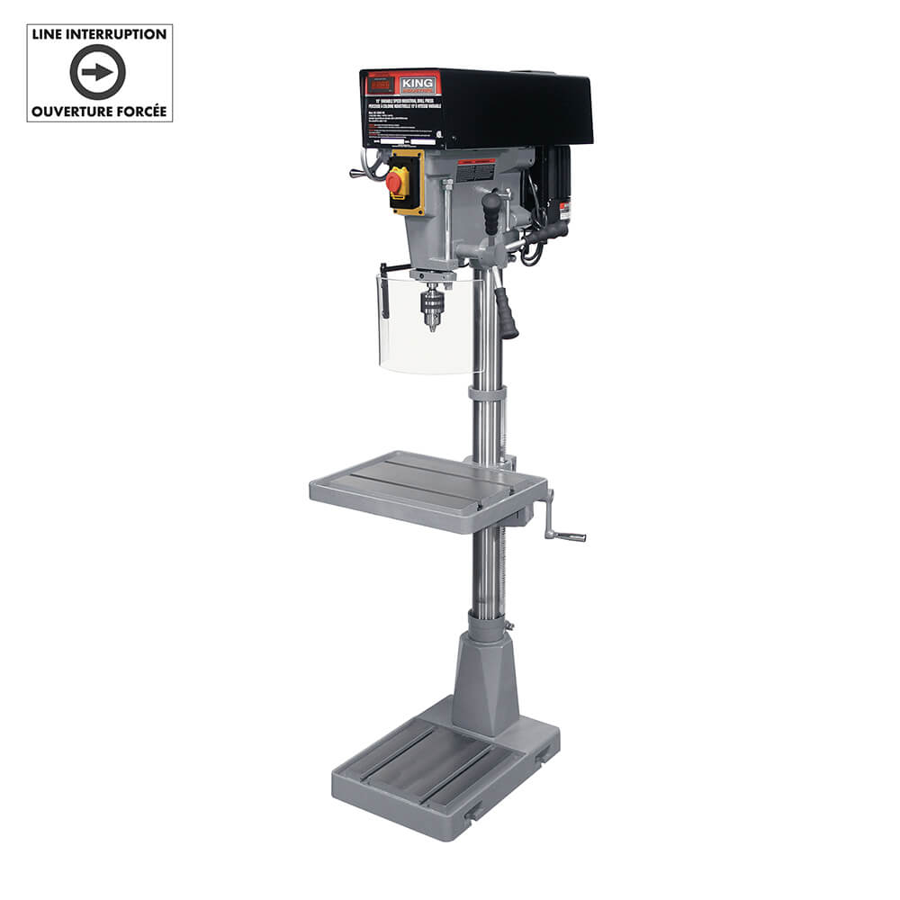 KING CANADA KC-30HS-VS 15'' VARIABLE SPEED INDUSTRIAL DRILL PRESS