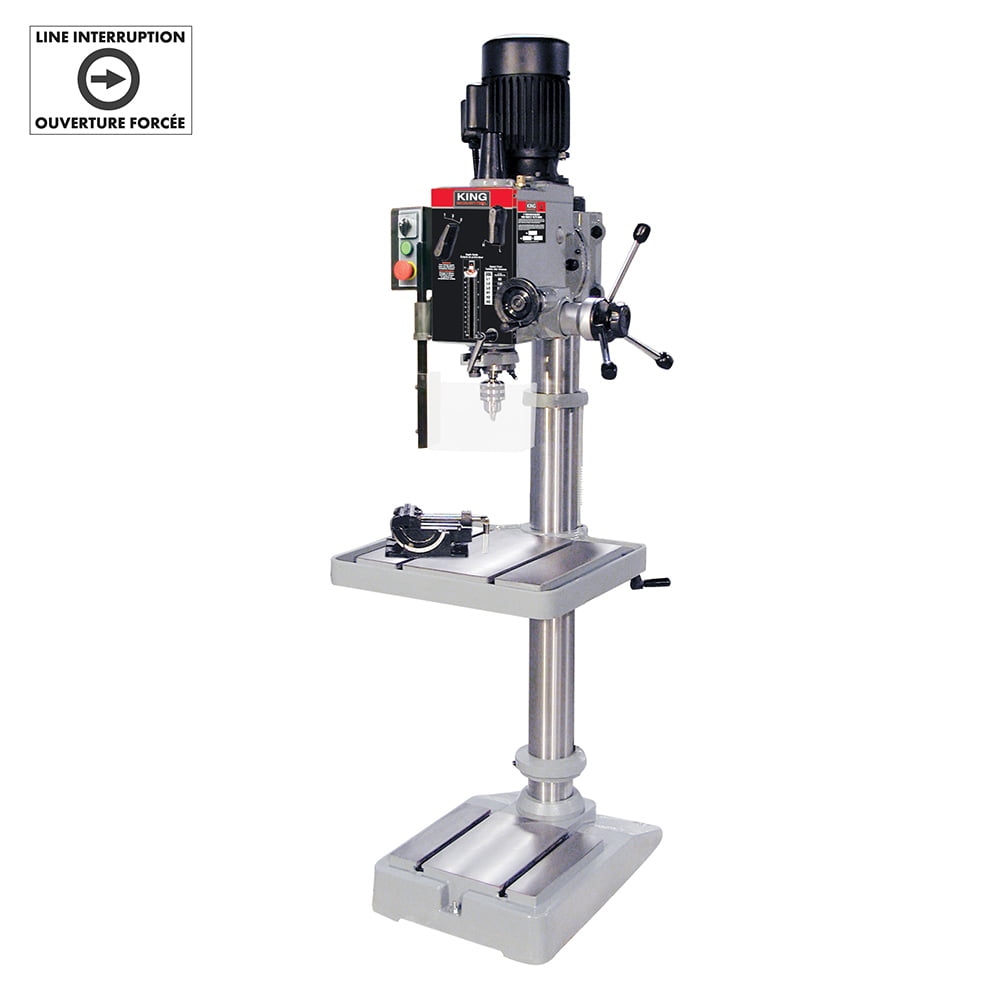 KING CANADA KC-40HS-6 21" GEARHEAD DRILLING MACHINE (600V, 3 PHASE)