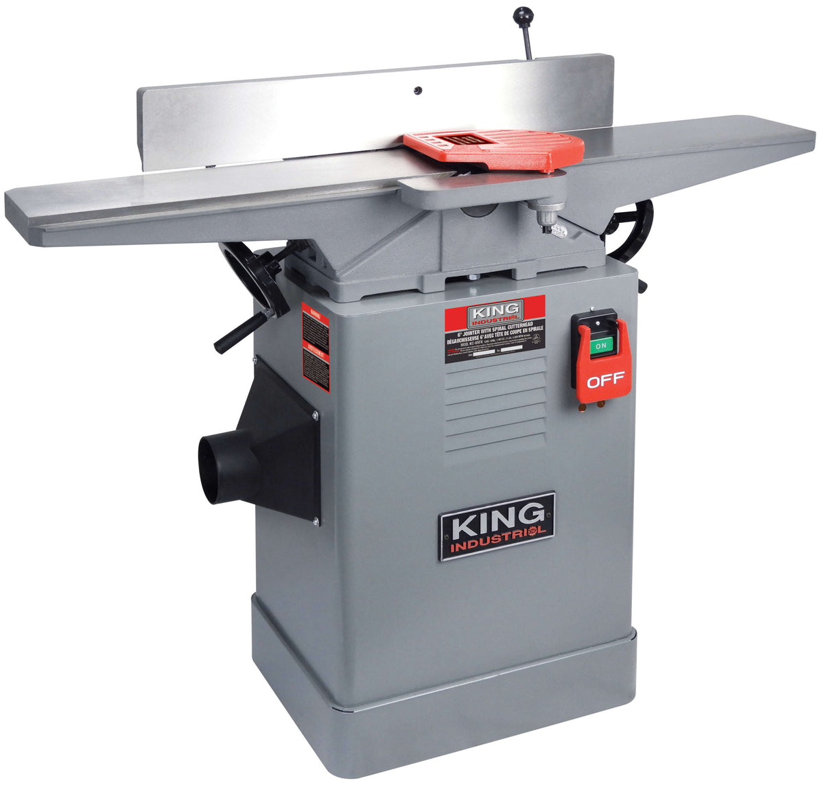 KING CANADA KC-65FX 6" JOINTER WITH SPIRAL CUTTERHEAD