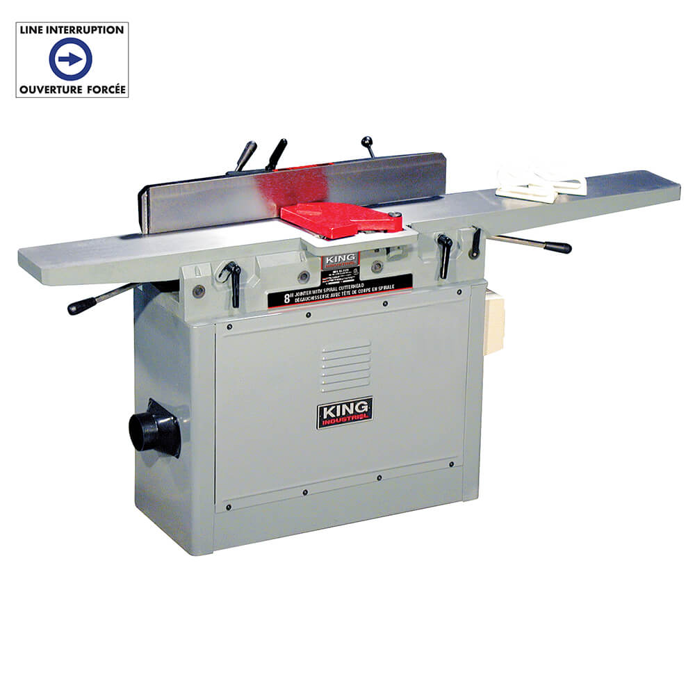 KING CANADA KC-85FX 8" INDUSTRIAL JOINTER WITH SPIRAL CUTTERHEAD
