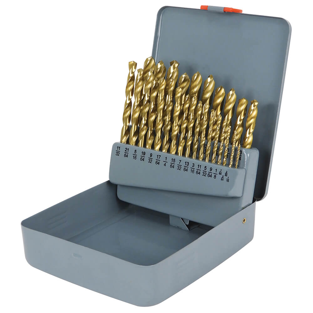 KING CANADA KDB-29T 29 PC. TITANIUM STEEL AND WOOD DRILL BIT SET