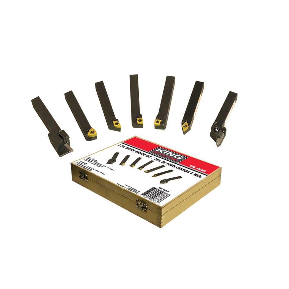 KING CANADA KM-047  7 PC. 3/8" DELUXE CUTTER HOLDER SET
