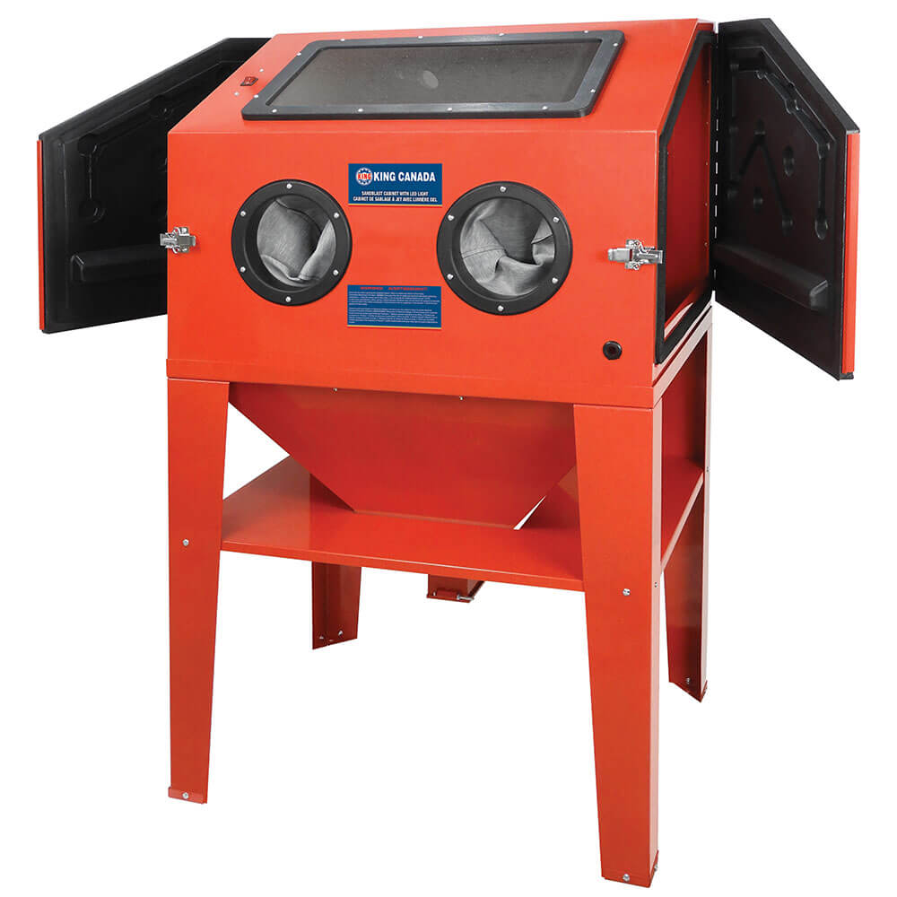 KING CANADA KSB-350-LED FLOOR MODEL SANDBLAST CABINET WITH LED LIGHT