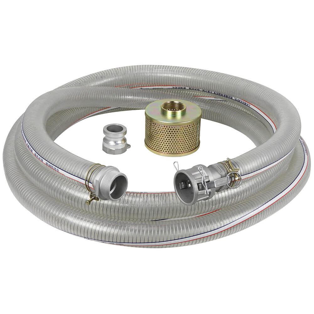 KING CANADA KW-252  2" X 25' PVC SUCTION HOSE KIT FOR WATER PUMP